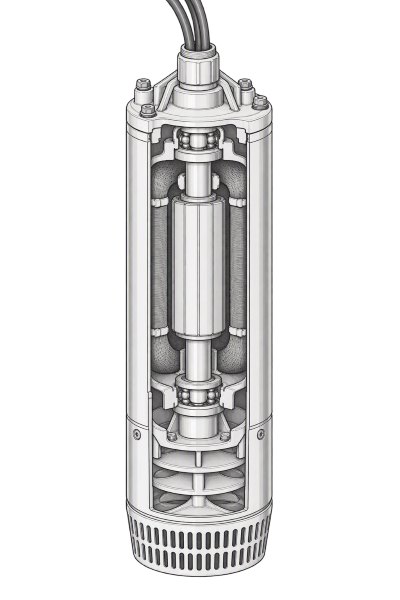 Moteurs de pompe submersible